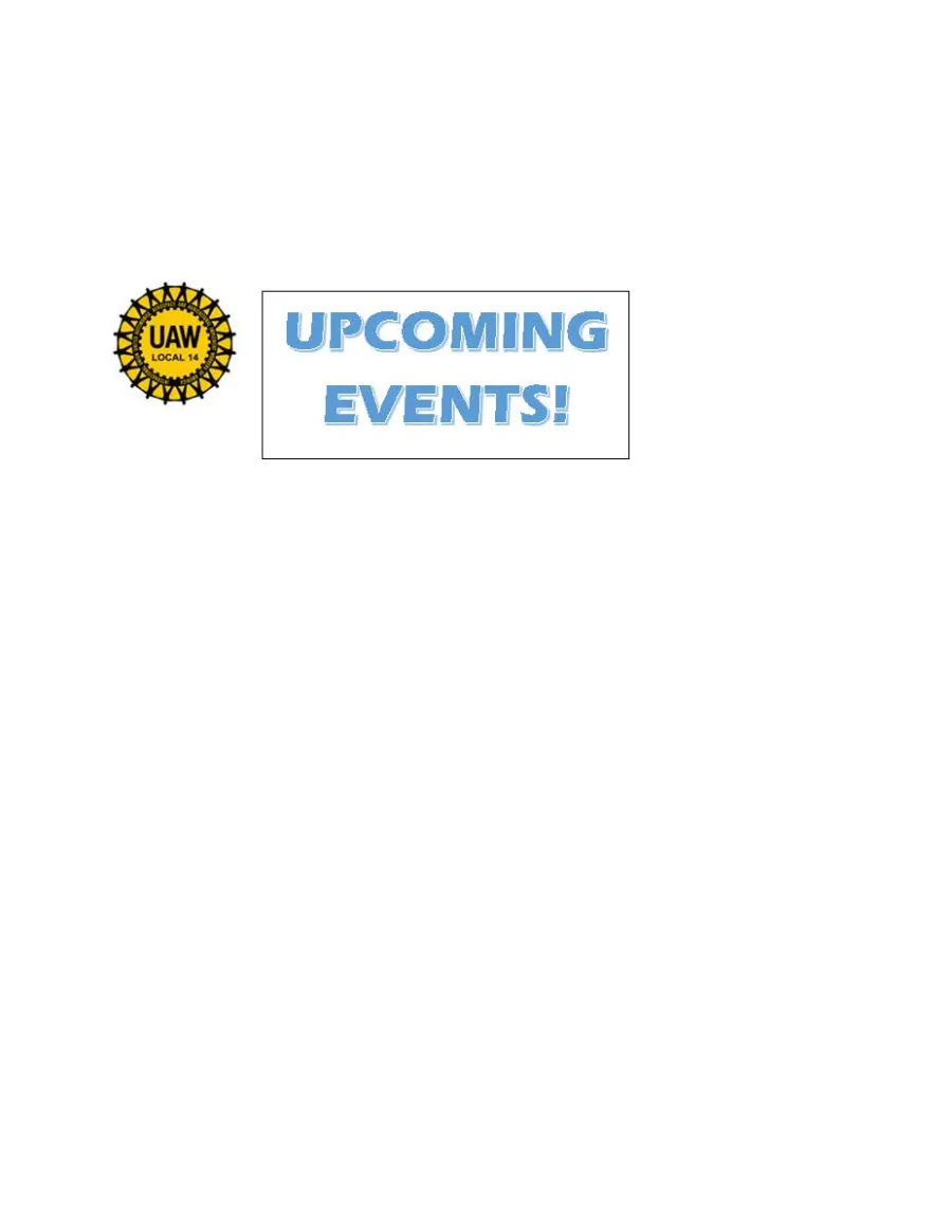 upcoming events